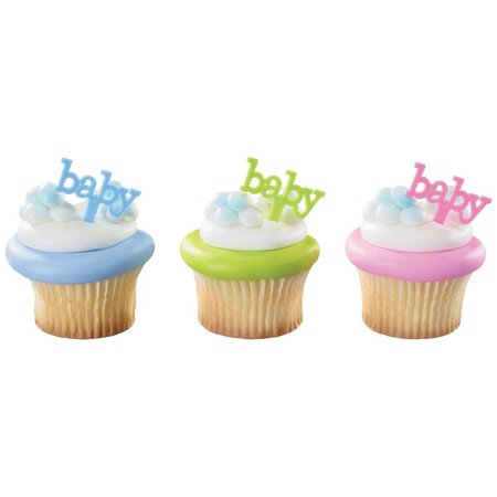 CAKEDRAKE Baby Theme Cake Topper, Baby 24/PKG cake topper decor CD-DCP-17134-24/PKG